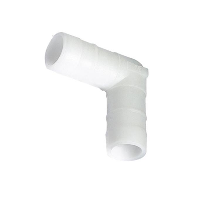 CURVA 90° PER TUBO SPIRALATO CONDIZIONATORE Ø 20 MM NYLON BIANCO