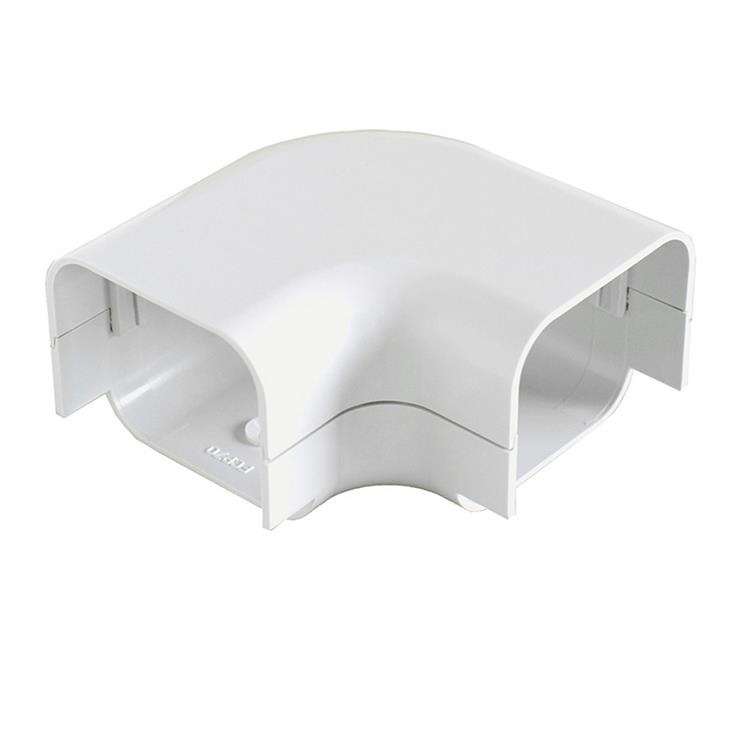 CURVA CANALINA PIANA 70X65 CON VITI DI FISSAGGIO BIANCO