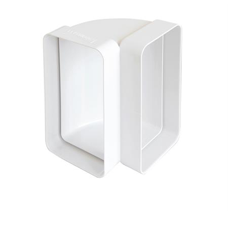 curva verticale 150x70 mm per tubo canalizzazione rettangolare