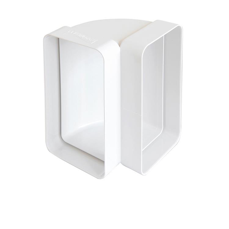 CURVA VERTICALE 150X70 MM PER TUBO CANALIZZAZIONE RETTANGOLARE