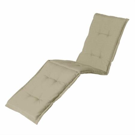 cuscino per lettino prendisole con bordatura volant ecru