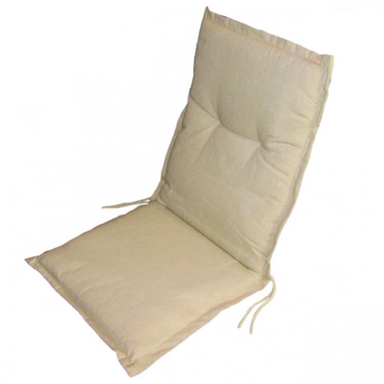 CUSCINO PER SEDIA DA GIARDINO CON SCHIENALE VERDELOOK ECRU