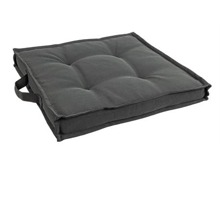 cuscino per sedia da giardino idrorepellente quadrato carbon