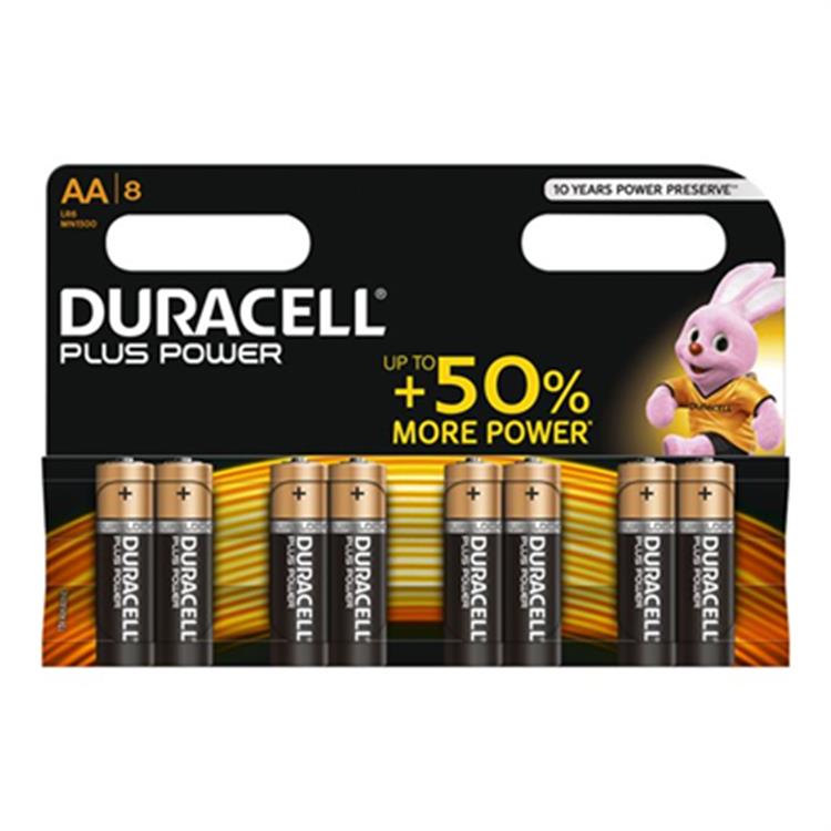 DURACELL BATTERIE PLUS POWER 8PZ STILO AA