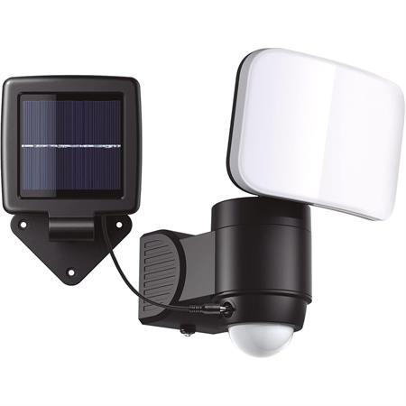 faretto led con pannello solare e sensore di movimento cruz 400 lumen