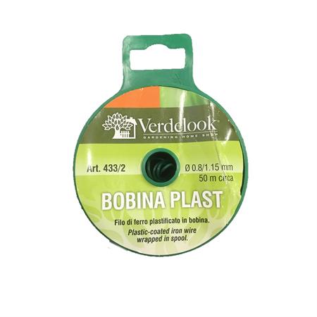 filo di ferro plastificato con bobina plast diametro 08 mm 50 mt