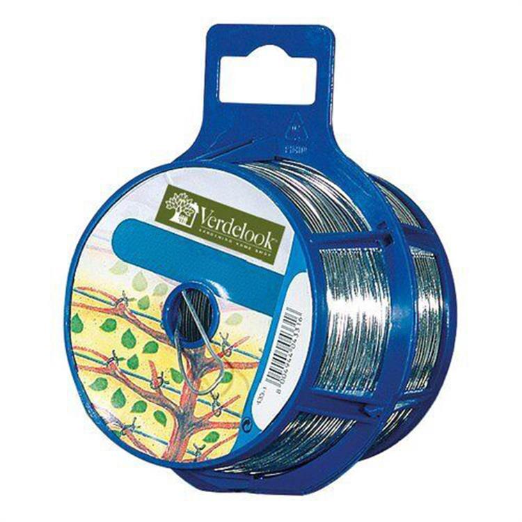 FILO DI FERRO ZINCATO BOBINA ZINC ø0.7MM 100MT VERDELOOK