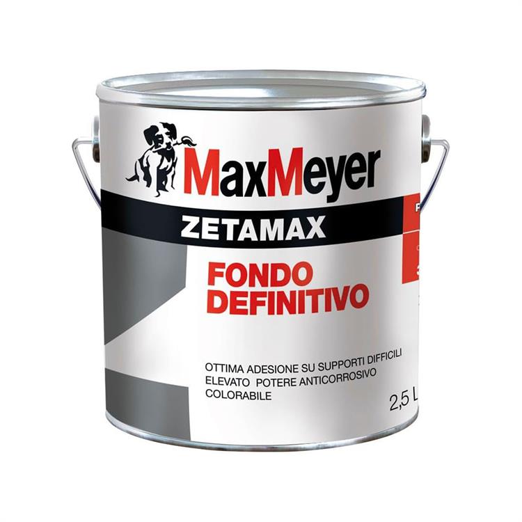 ZETAMAX MAXMEYER - FONDO VERNICE ANTIRUGGINE - 2,5 LT - GRIGIO