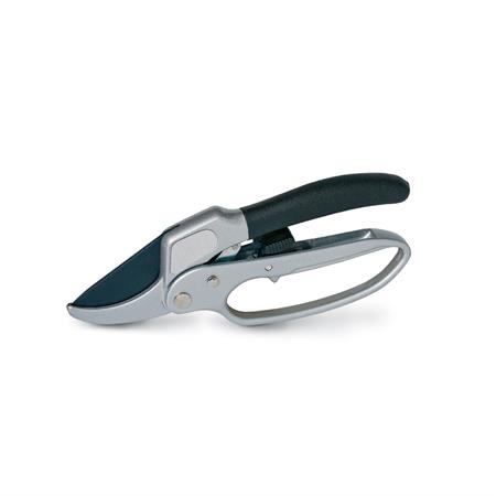 forbici da potatura a cricchetto 21 cm con lame in acciaio e impugnatura antiscivolo