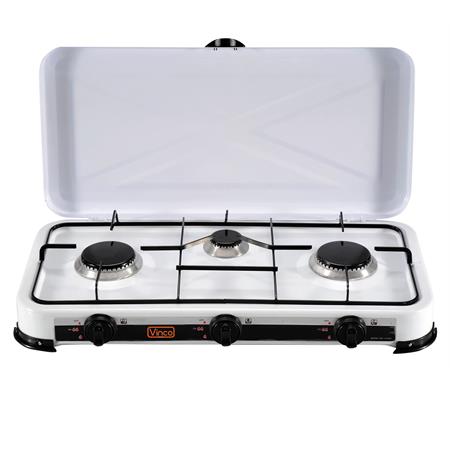 fornello a gas da campeggio 3 fuochi vinco 76003