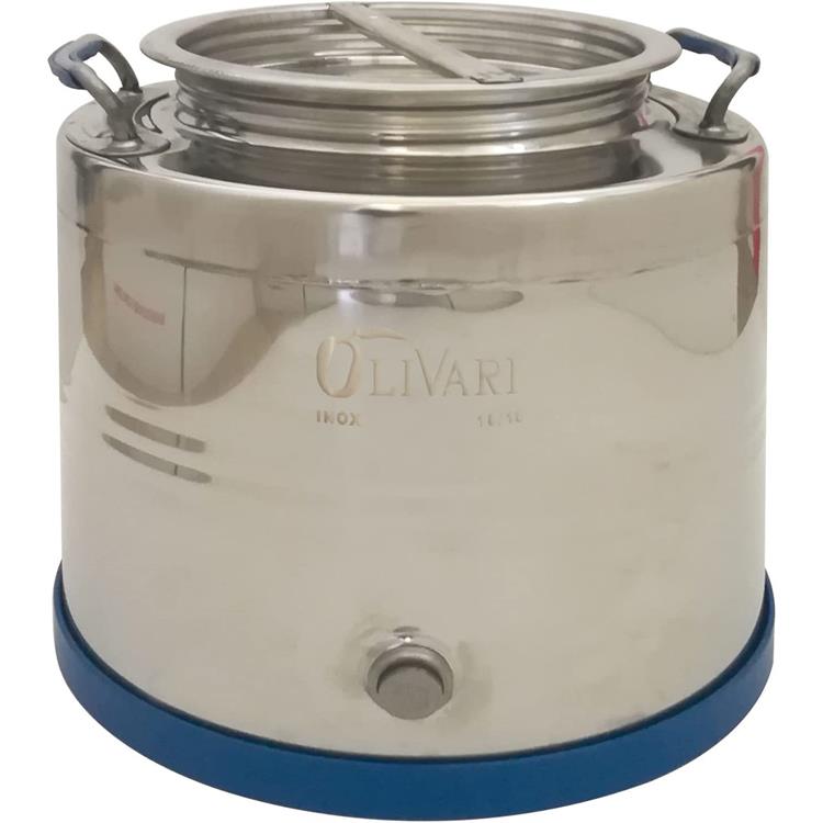 FUSTO CONTENITORE OLIO INOX OLIVARI 15 LITRI