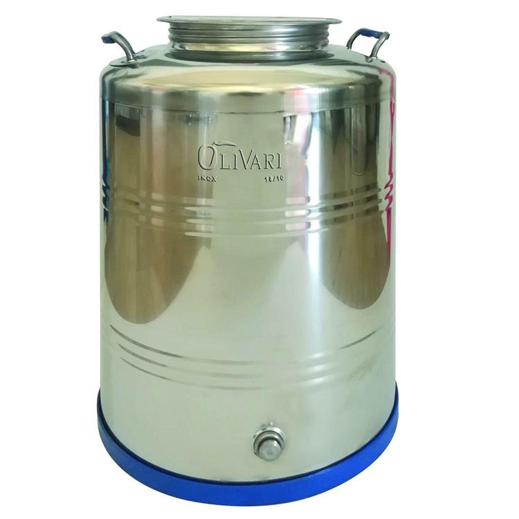 FUSTO CONTENITORE OLIO INOX OLIVARI 50 LITRI