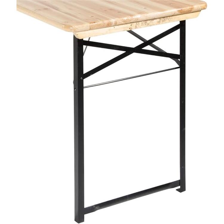 SET 2 GAMBE PIEGHEVOLI DI RICAMBIO PER TAVOLO SET BIRRERIA IN METALLO - VERDELOOK