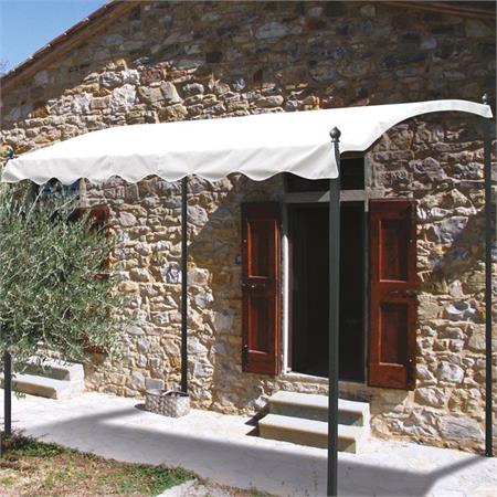 gazebo pergola 3x2 m in metallo con telo verdelook