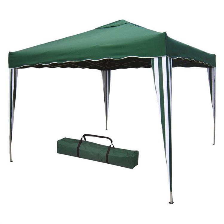 GAZEBO 3X3 PIEGHEVOLE RICHIUDIBILE - IN METALLO - VERDE - VERDELOOK