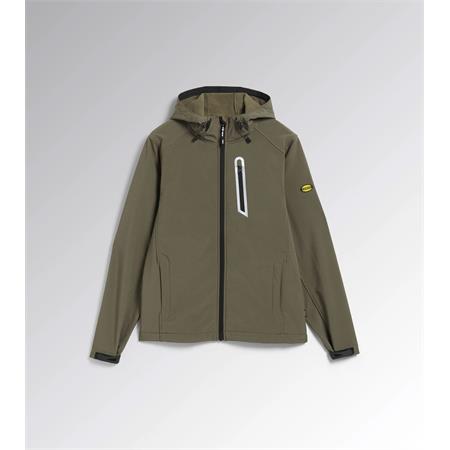 giacca da lavoro unisex softshell sail diadora verde militare tg m
