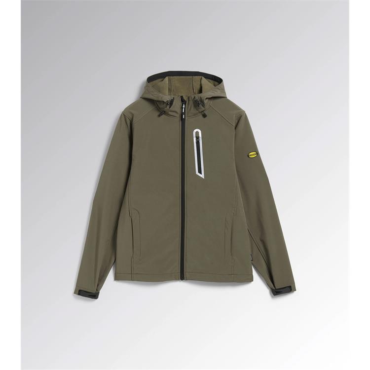 GIACCA DA LAVORO UOMO E DONNA SOFTSHELL SAIL DIADORA - VERDE MILITARE - TG S