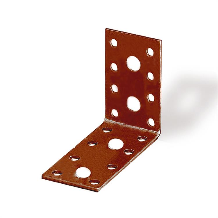 Giunto ad angolo plastificato 50X50X35 mm.  Spessore 3,0 mm.