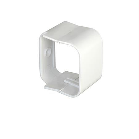 giunto canalina 70x65 con vite di fissaggio bianco