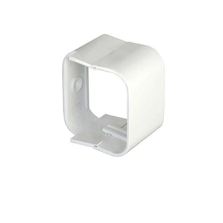 GIUNTO CANALINA 98X73 CON VITE DI FISSAGGIO - BIANCO