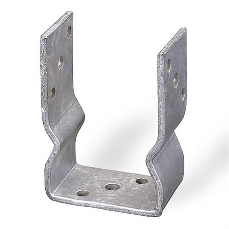 giunto u ferro zincato spessore 71x60x150mm