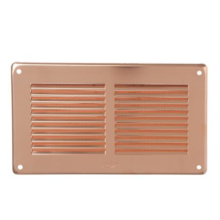 griglia di aerazione in metallo da sovrapporre 240x140 mm colore rame