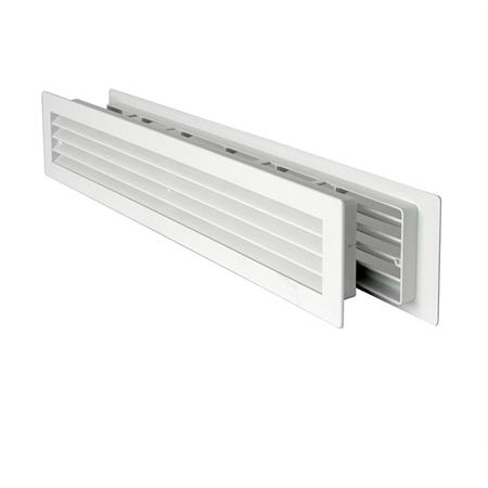 griglia telescopica per porte e pannelli 480x98 mm per fori da 448x82 mm bianco