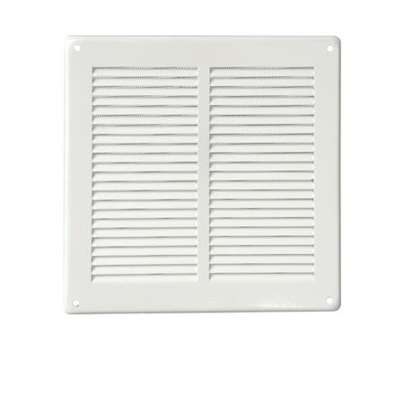 griglia di aerazione in metallo quadrata da sovrapporre 240x240 mm bianco