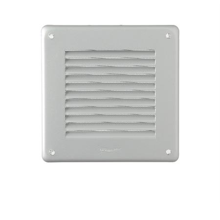 griglia di aerazione da sovrapporre quadrata in metallo 140x140 mm bianco