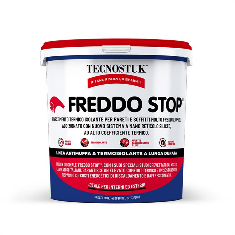 GUAINA TERMOISOLANTE FREDDO STOP® - RIVESTIMENTO TERMICO ISOLANTE - 2,5 LT