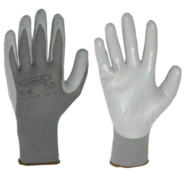 GUANTI DA LAVORO IN NITRILE PER EDILIZIA E PER MECCANICI GRIGI TAGLIA 7