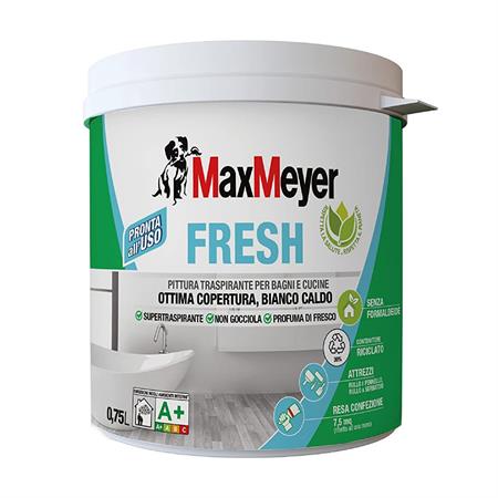 idropittura lavabile traspirante fresh a plus 0 75 lt