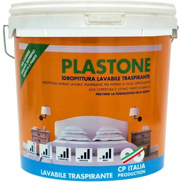 IDROPITTURA TRASPIRANTE LAVABILE - PLASTONE - 14LT