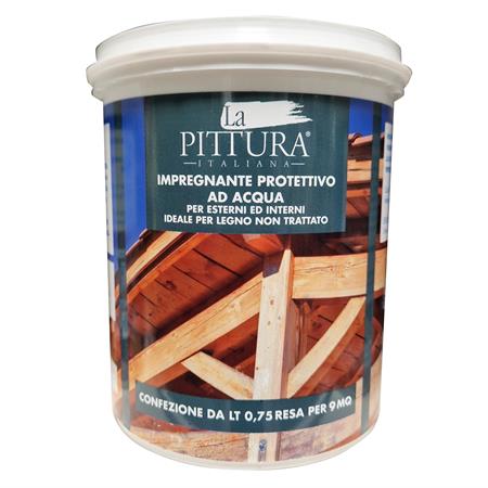 impregnante all acqua per legno trasparente la pittura italiana 750ml