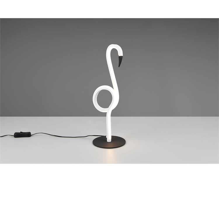 INGO LAMPADA DA TAVOLO LED FENICOTTERO CON FINITURA BIANCA H.35CM incl.1x6W LED/550Lm/3000K