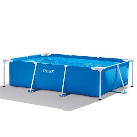 piscina fuoriterra intex rectangular frame 300x200x75 acciaio rettangolare