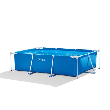 piscina fuoriterra intex rectangular frame 220x150x60 acciaio rettangolare