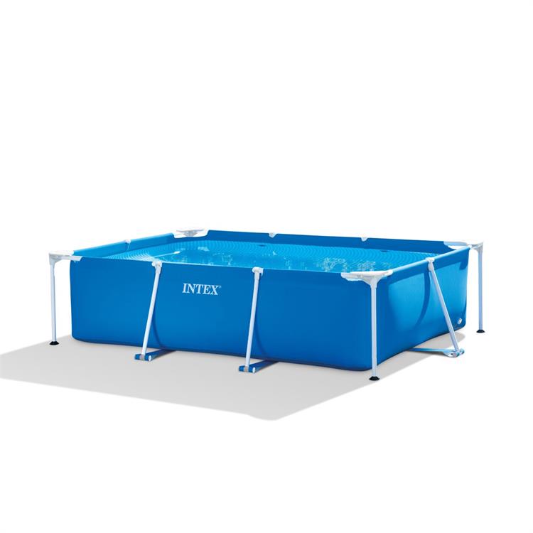 PISCINA FUORITERRA INTEX RECTANGULAR FRAME 220x150x60 ACCIAIO RETTANGOLARE
