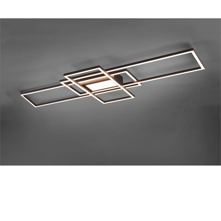 IRVINE PLAFONIERA LED 3 RETTANGOLI ANTRACITE