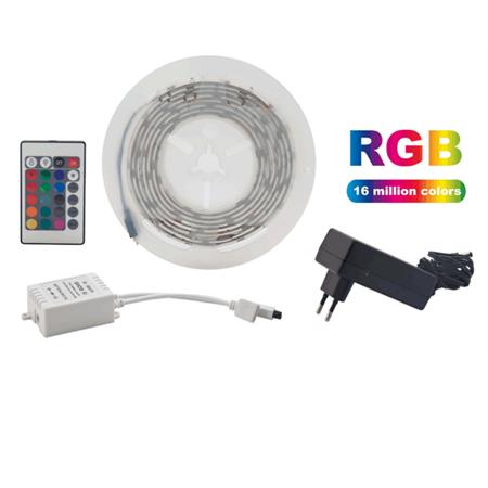 kit nastro led rgb 5mt 30led