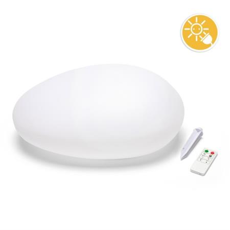 lampada da esterno solare sasso luminoso a led solar stone velamp