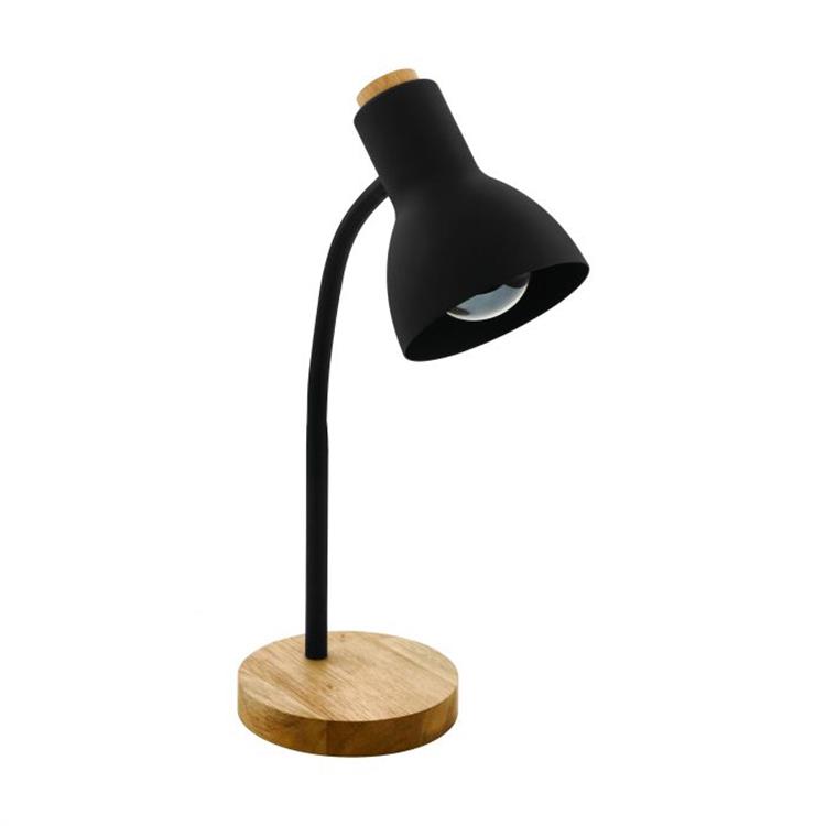LAMPADA DA TAVOLO MODERNA DESIGN IN LEGNO EGLO VERADAL NERA