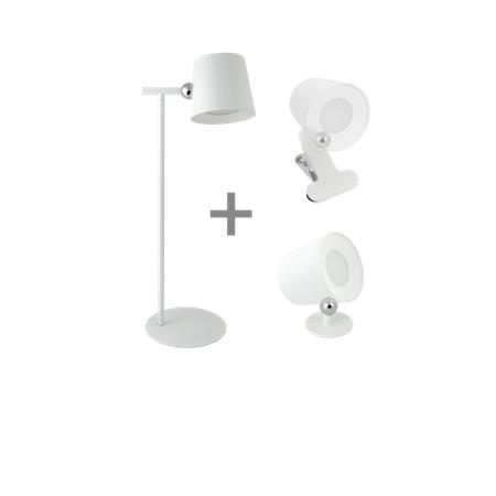 lampada led da scrivania 3 in 1 ricaricabile bianc