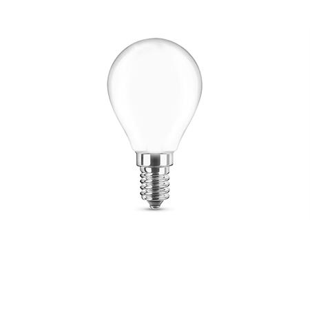 lampadina a filamento led 2700k 4w e14 470lm vetro opale nova italia