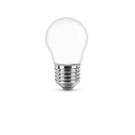 lampadina a filamento led 2700k 4w e27 470lm vetro opale nova italia