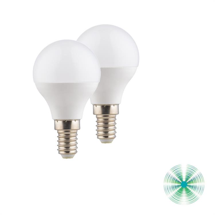 LAMPADINA LED 4000K E14 5W G45 VIVIDA CONFEZIONE DA 2 PEZZI