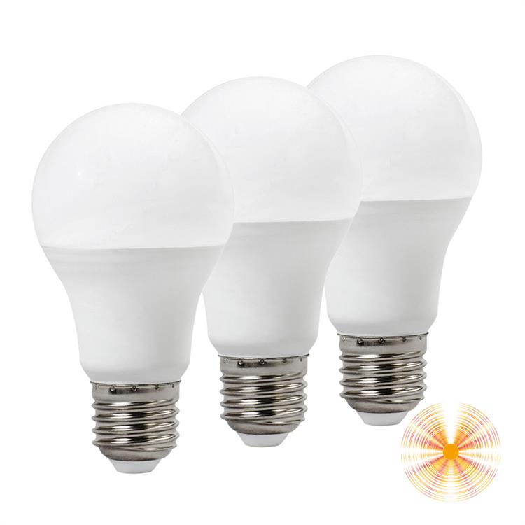 LAMPADINE LED A60 - 3 PEZZI - E27 / 9W / 3000K