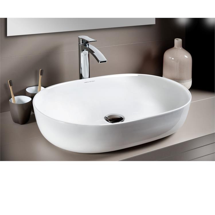 LAVABO DA APPOGGIO OVALE BRELA 60 X 40 X H13,5 CM