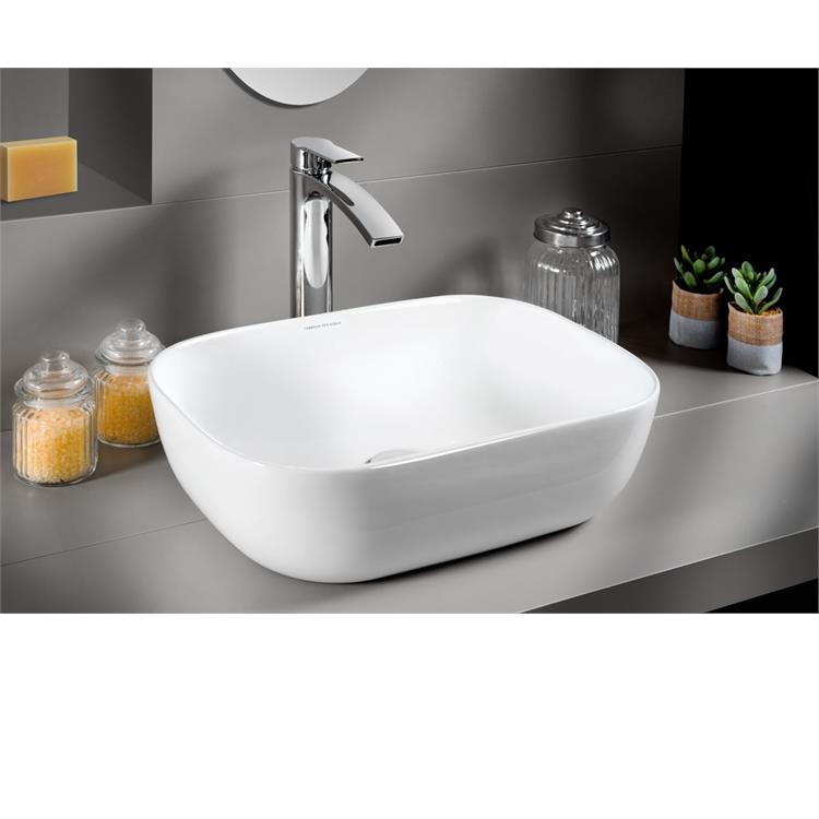 LAVABO DA APPOGGIO RETTANGOLARE BUTHIR 45 X 32 X H13,5 CM