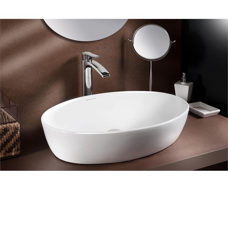 LAVABO DA APPOGGIO OVALE SOLE (AOSTHA) 61,7X41,1XH14 CM
